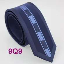 YIBEI Coachella Модные мужские Узкие галстуки темно-синие галстуки в Вертикальную Полоску Тонкий галстук-карандаш