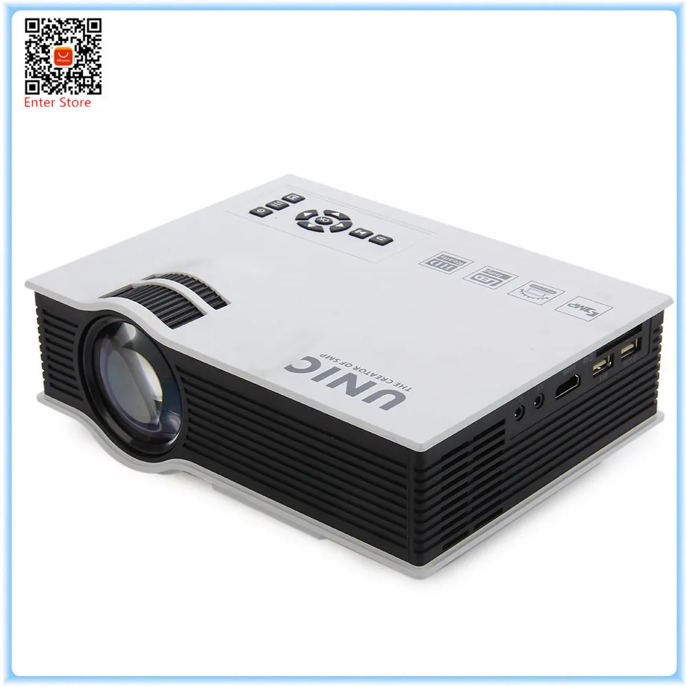 Original Projector UNIC UC40 UC40 Plus 800LM 800 480 Pixels Simplified Micro Projector For Home Business