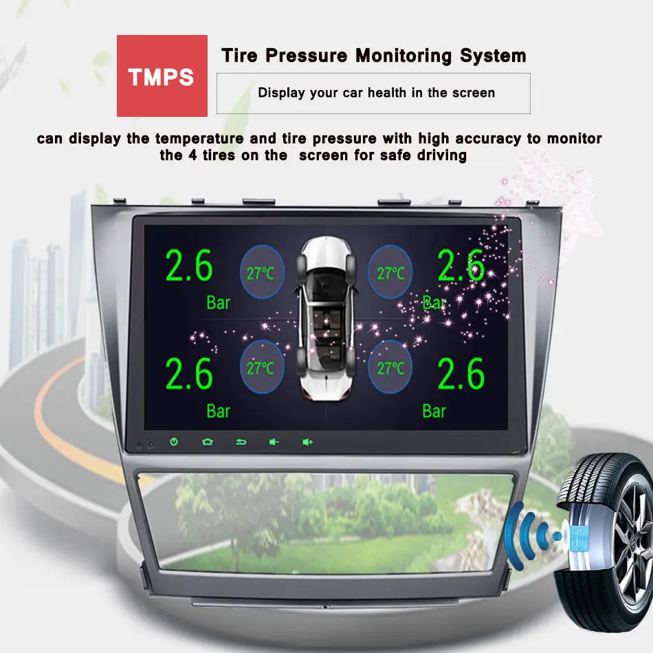 Автомобильный DVD плеер 1024*600 2Din android 10 0 4 Гб ОЗУ 64 ГБ для TOYOTA CAMRY AURION v40 2007 11