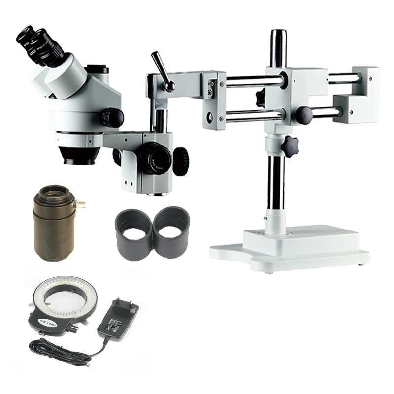 Continue 7 45X Trinocular Stereo Zoom Simul focal Microscope with