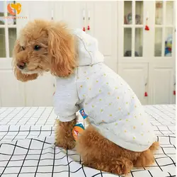Спортивные пальто собаки футболка одежда для домашних животных, собак костюм с капюшоном боди для Чихуахуа щенок Cat Лето XS S M L XL DOGGYZSTYLE Roupa