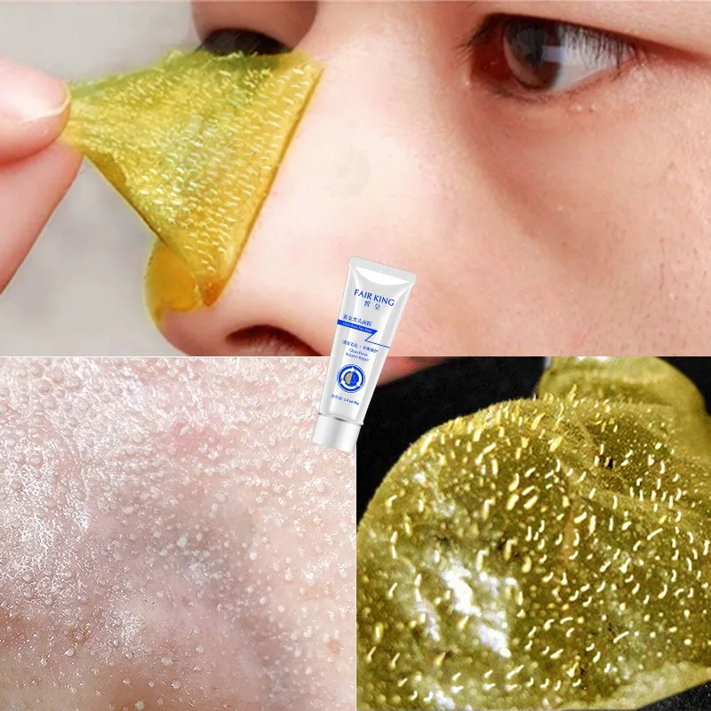 2019 глубоко очищающая грязь натуральное золото маска blackhead удаления уход за кожей лица Peel Off маска blackhead Remover