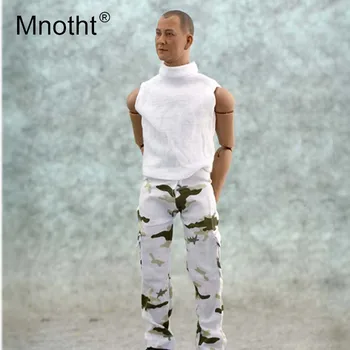 

Mnotht 1/6 Scale Male Soldier Snow camouflage pants Model Fashion Long Trousers For 12in Action Figure Body Model Collection mt
