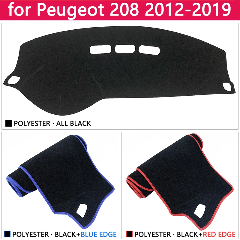 Для peugeot 208 2012~ Противоскользящий коврик на приборную панель солнцезащитный коврик защита аксессуары с покрытием Active Allure GTI