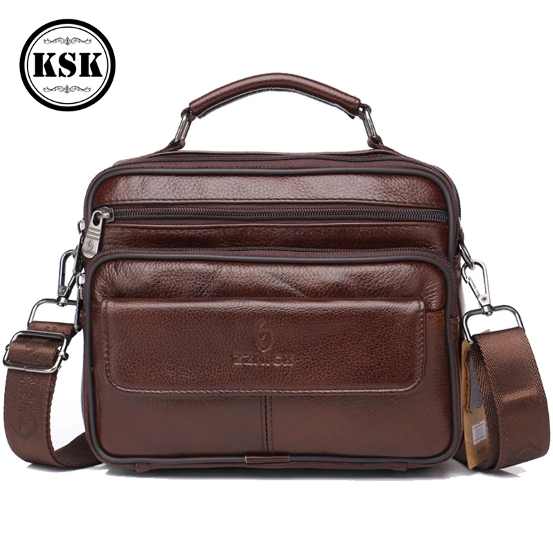  Men's Genuine Leather Bag Messenger Bag CrossBody Bags Shoulder Handbag Male Luxury Handbags 2019 F - 4000024175411