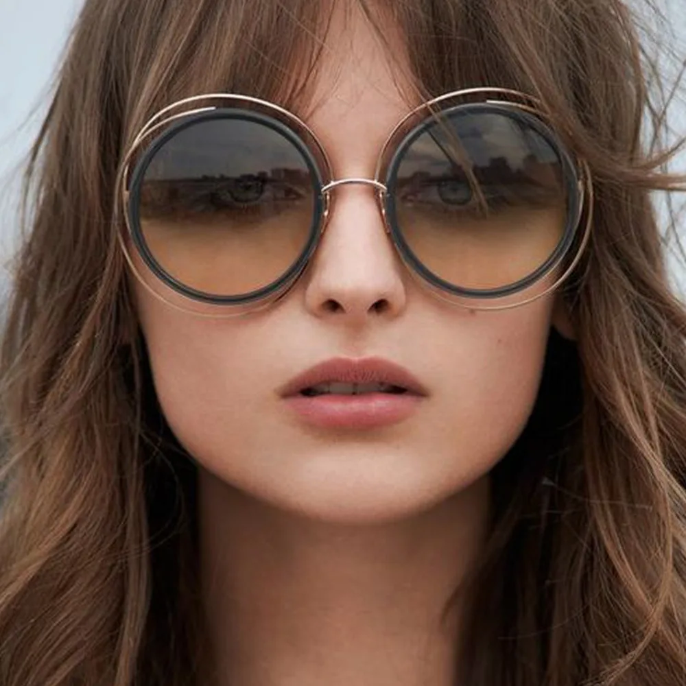 MISM Круглые Солнцезащитные очки больших размеров, женские солнцезащитные очки с металлической оправой, круглые очки, фотохромные очки для вождения