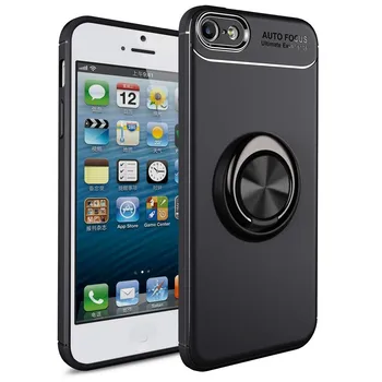 

Stand case Silicone with Ring for Apple IPhone 5/5S/SE Black