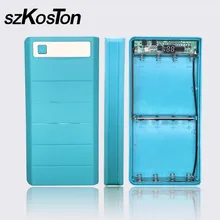 Тип C вход 2 USB порт портативный DIY 8x18650 Внешний аккумулятор чехол корпус держатель батареи дисплей банк питания цвет случайный