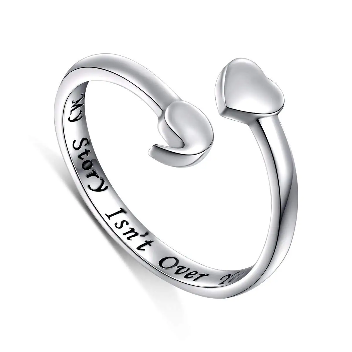 Semicolon Ring 925 Sterling Silver My Story Isn't Over Yet Support