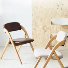 Складной стул из цельного дерева, домашний стул со спинкой, обеденный стул, Офисный Компьютерный стул, простой портативный табурет для общежития, деревянный Fol