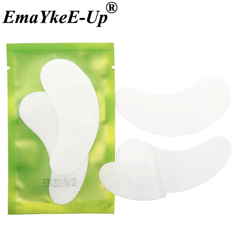 100 Pairs Disposable Patches for Eyelash Extension Under Eye Pads Paper Patches Grafted Lint free Stickers for False Eyelashes   (26)