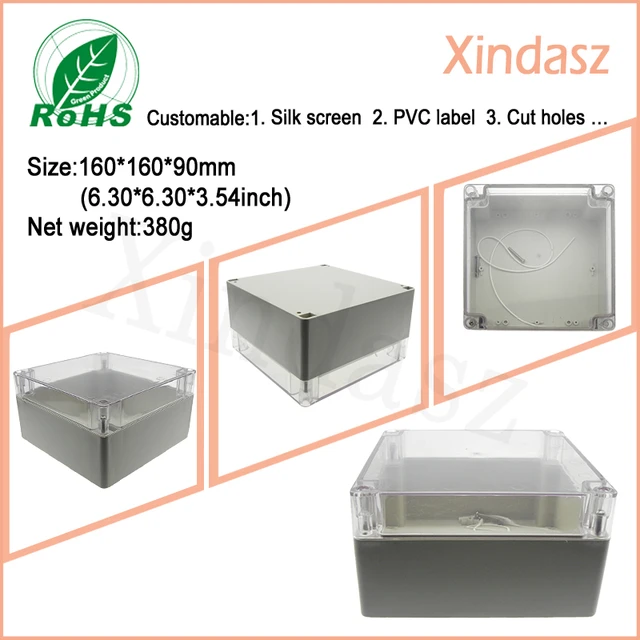 160*160*90mm ip65 plastic waterproof box plastic distribution box