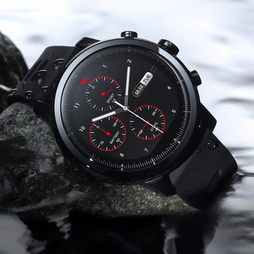  Мировая верси Huami Amazfit Stratos Спортивный умный часы с GPS PPG пульсометр 5ATM водонепроницаем