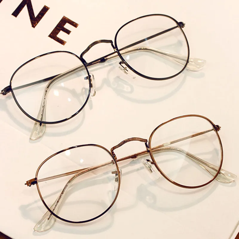 

Retro Luxury Brand Glasses Frame Full Rim Gold Eyeglass Frame Vintage Spectacles Round Computer Glasses Unisex oculos de grau