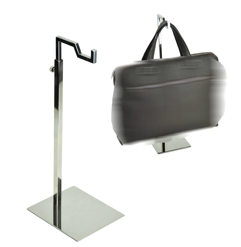 Adjustable Woman Handbag Display Stand Mirror Metal Handbag Bag Display