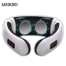 MHKBD массажер для шеи шейный Электрический Импульсный позвоночник импульсный массаж физиотерапия Акупунктура Магнитная терапия облегчение боли