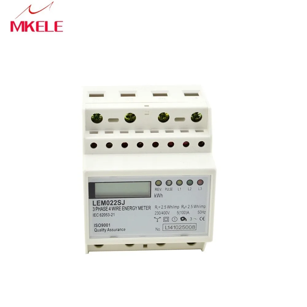 

New Arrivals Small Three Phase MK-LEM022SJ Mini Din Rail Electronice Energy Electricity Meter Digital Display China