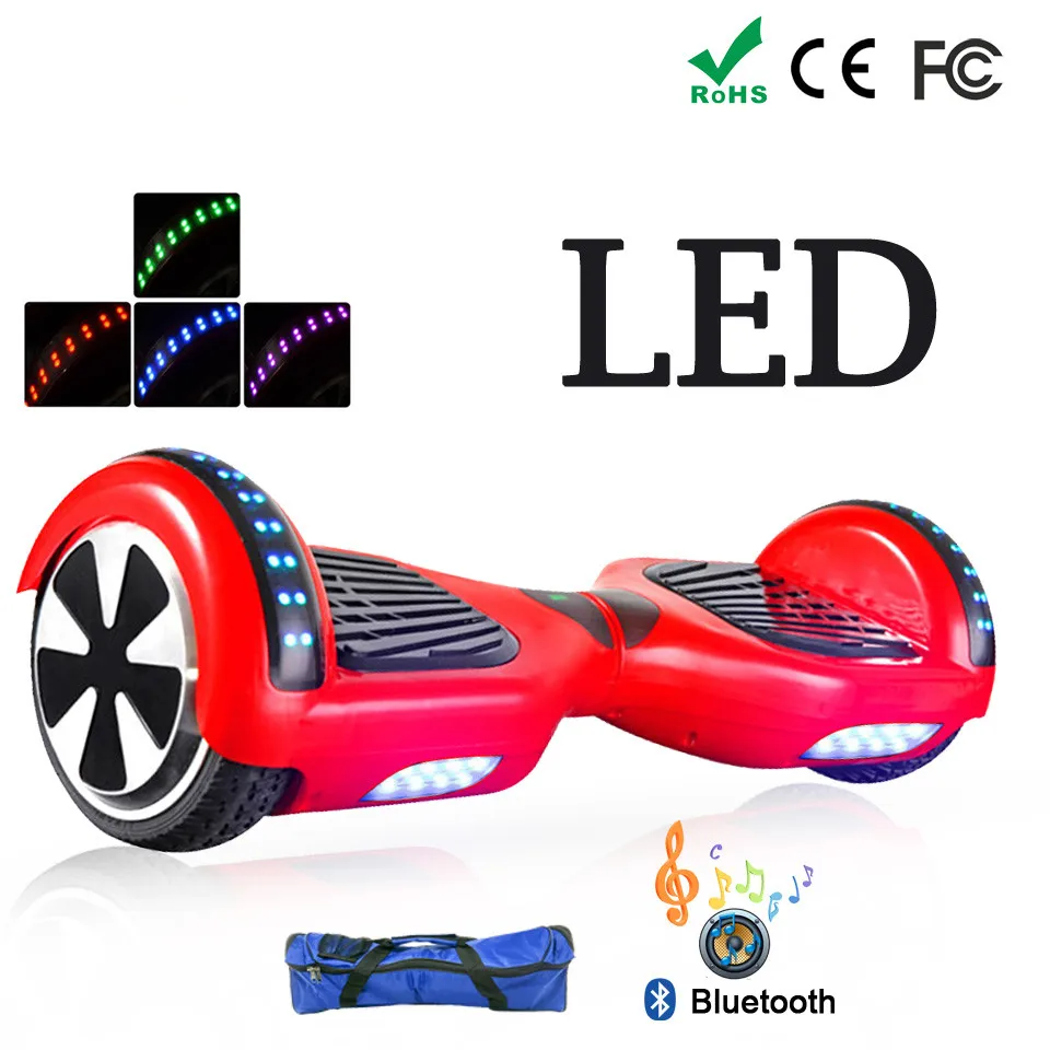 RED 6.5 inch 8.0 inch 10 inch Hoverboard Scooter With Bluetooth Patinetes Electricos Envio Gratis Rueda Bicicleta Electrica RED 6.5 inch 8.0 inch 10 inch Hoverboard Scooter With Bluetooth Patinetes Electricos Envio Gratis Rueda Bicicleta Electrica