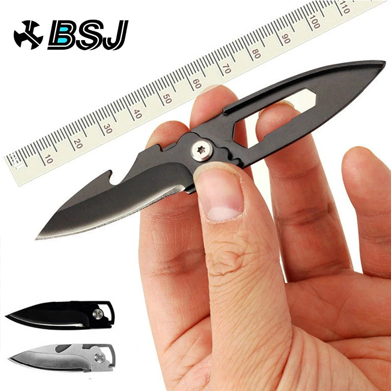 

Hot Sale Mini Folding Blade Utility camping Knife Outdoor survival tactical rescue hand tools portable Key Knife Hand tools