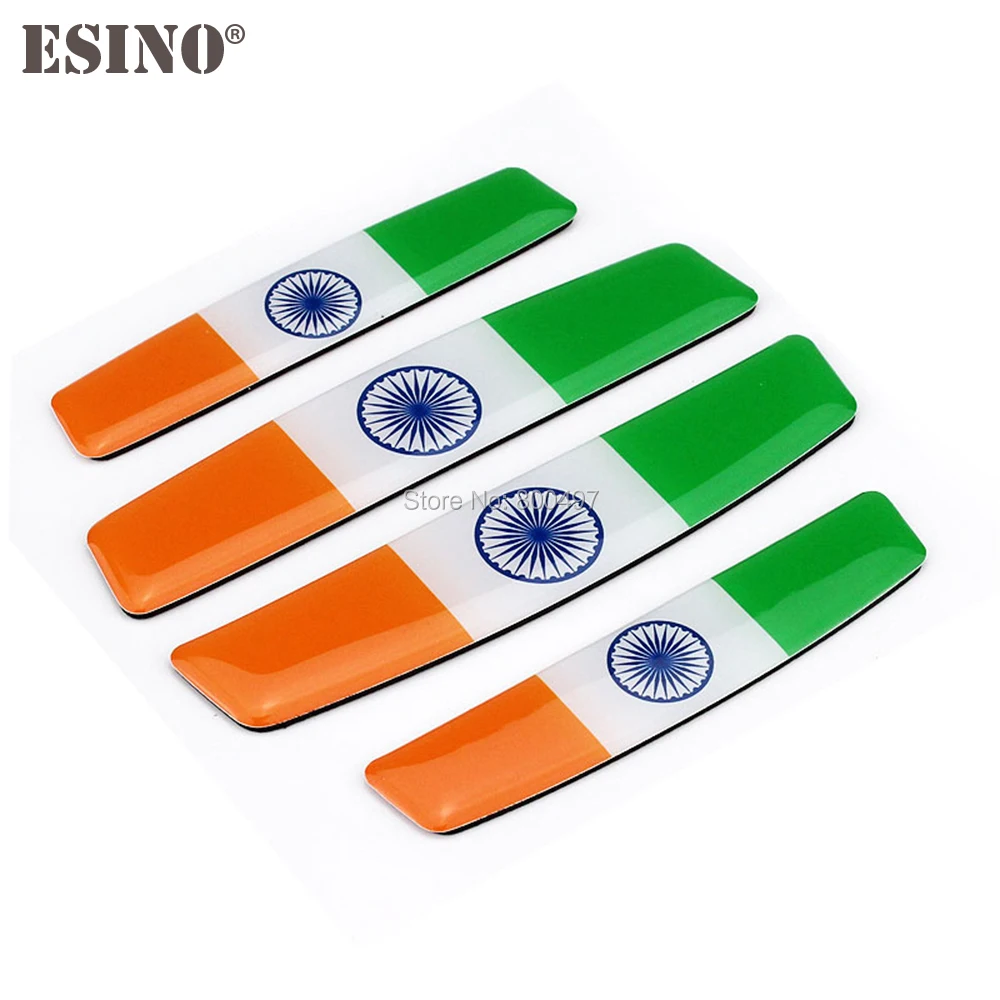 

4 x Car Styling Door Edge Guard Protector Strips Anti-collision Anti-scratch Trim Door Edge Guard Stickers For India Flag