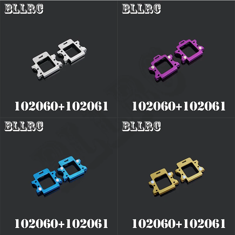 RC car 1/10 HSP 102060 + 102061 Aluminum Rear and front Gear Box Mount 02021 02022 1:10 Upgrade Parts For 94103 94123 94111