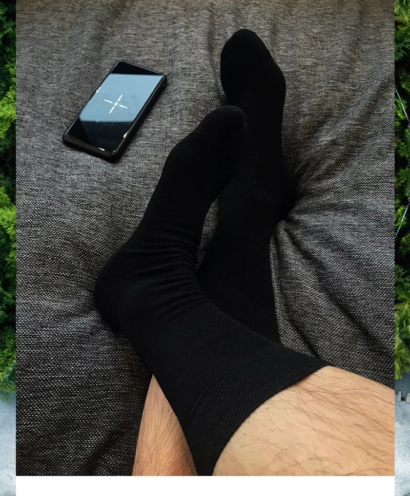 6 пар повседневные Мягкие из хлопка и бамбукового волокна носки мужские Ультра-тонкие шелковистые короткие шелковые чулки уличный стиль