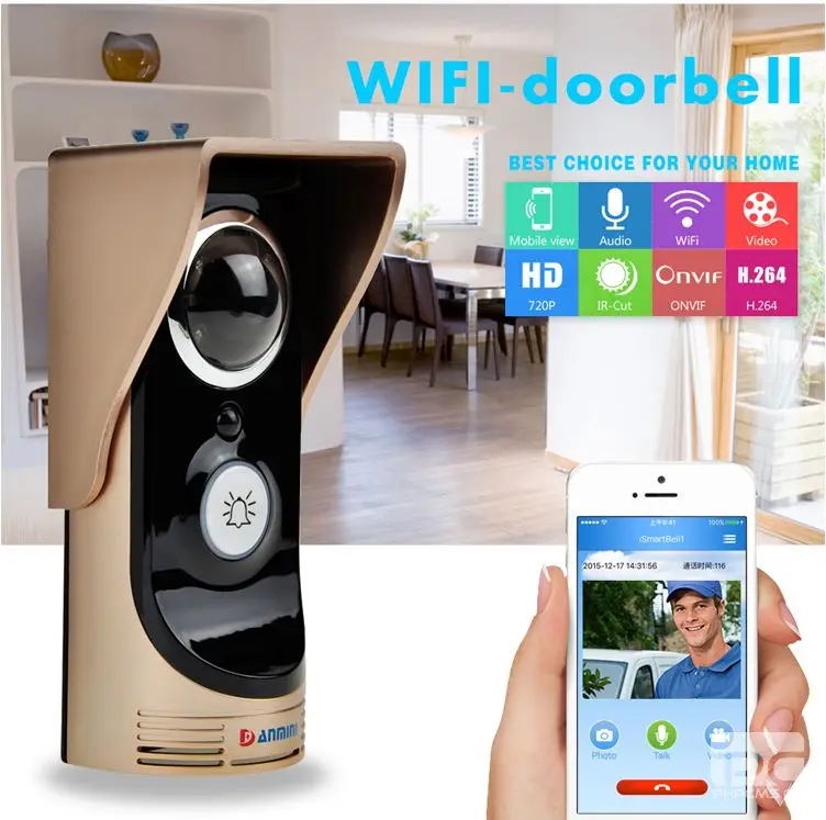

Remote Control Open Lock WIFI Doorbell Wireless Intercom Video Door Phone