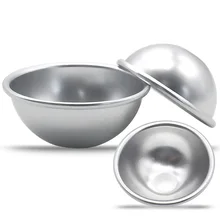 Бомба для ванны форма для торта 3D алюминиевый сплав шар Сферическая форма пена для ванны соль выпечка кондитерские изделия кухонные формы аксессуары