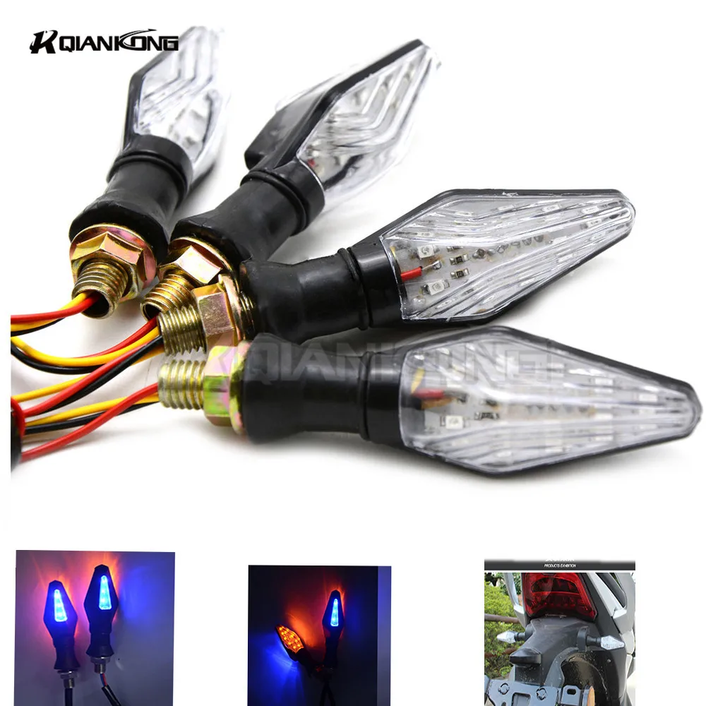 R QIANKONG UniversalLED Moto Protect Safety warning Turn Signal