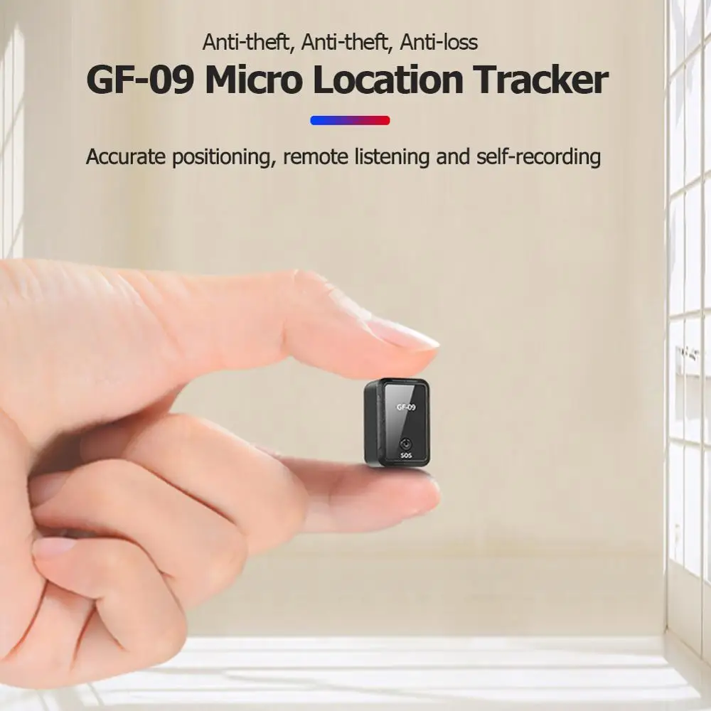 GF-09 Mini GPS Tracker Car GPS Locator Tracker Car Gps Tracker Anti-Lost Recording Tracking Device WiFi+LBS+GPS Voice Can Record