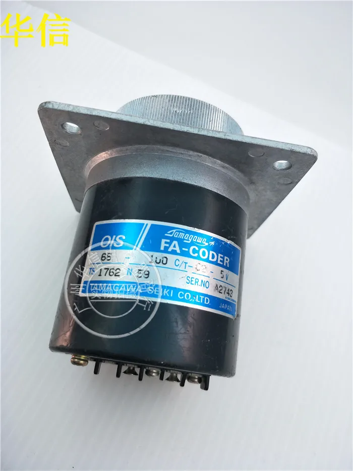 

[VK] Used FA-CODER 66-100C / T-C2-5V Japan photoelectric encoder 6 feet switch