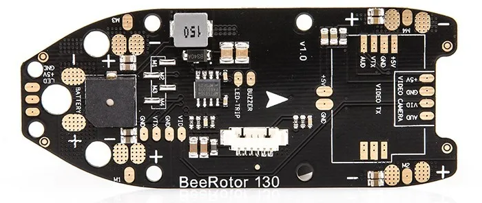 Beerotor 130 130 мм 4 оси полный углеродного волокна гоночный мини Квадрокоптер рама с beerotor Последние Мини PDB доска