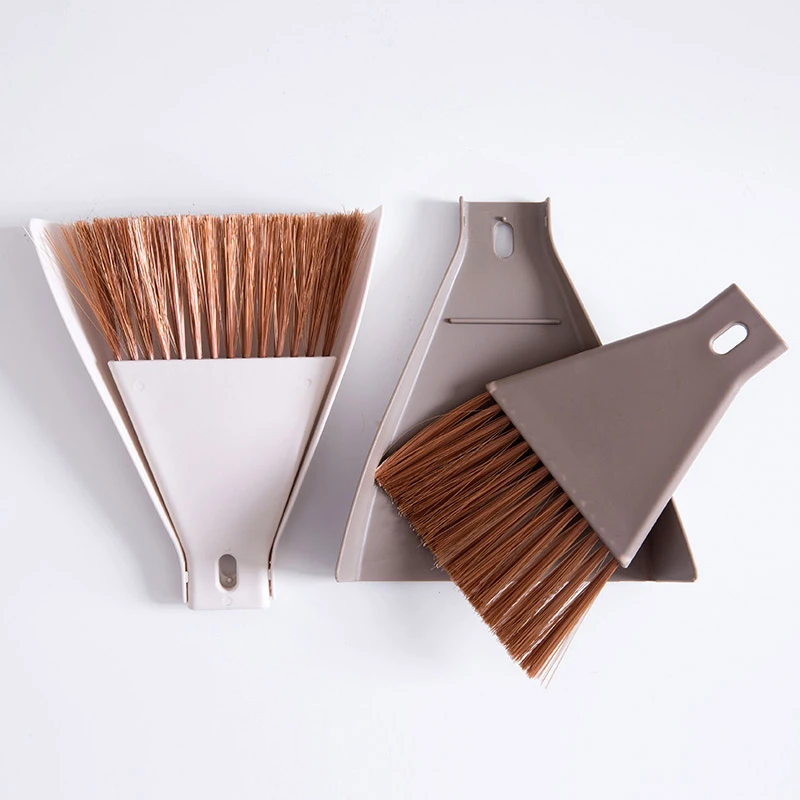 Mini Desktop Broom and Dustpan Set Household Dust Pan and Brush Cleaning Too