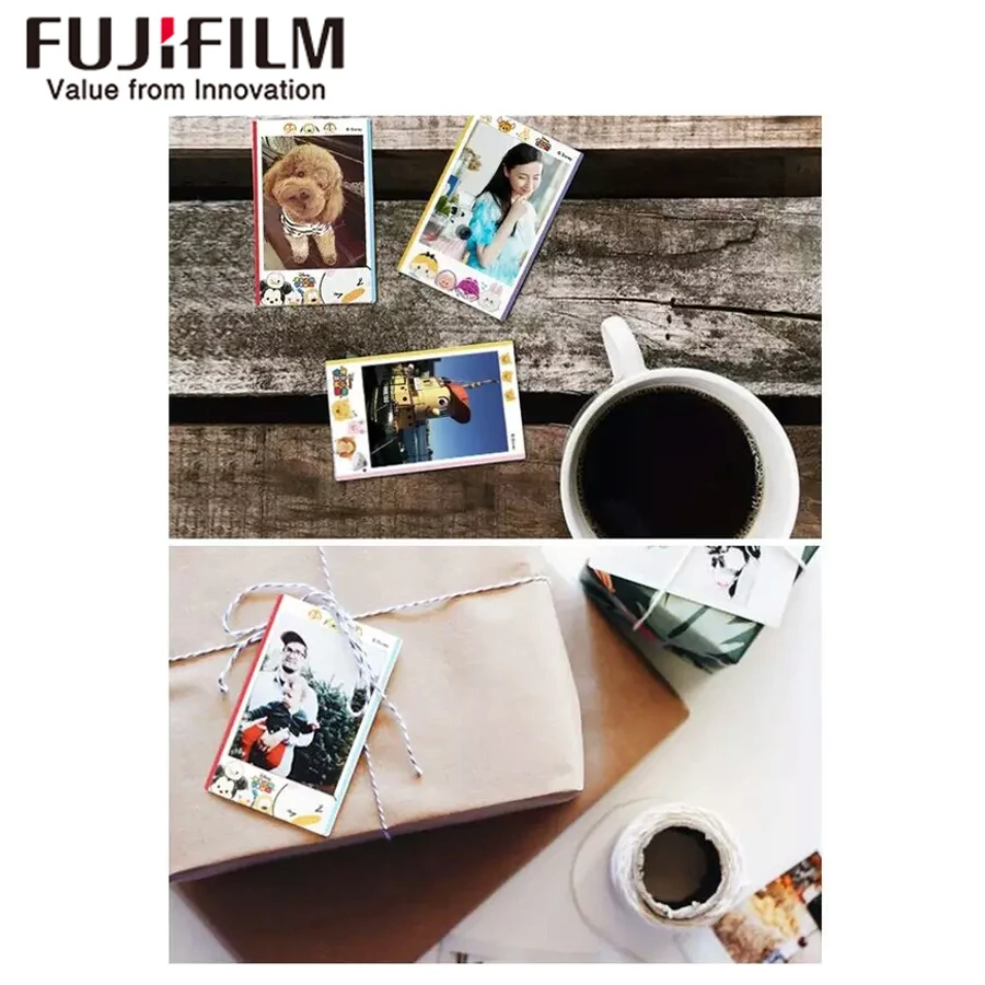 Подлинная 10 листов Fujifilm instax мини фильм Цум Края пленки для Мгновенного Камеры 8 7 s
