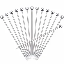 Paletas de coquetel de aço inoxidável, 20 peças, paletas de frutas, paletas de dente, jardim, garfos de sobremesa, 4.3 polegadas, 11cm
