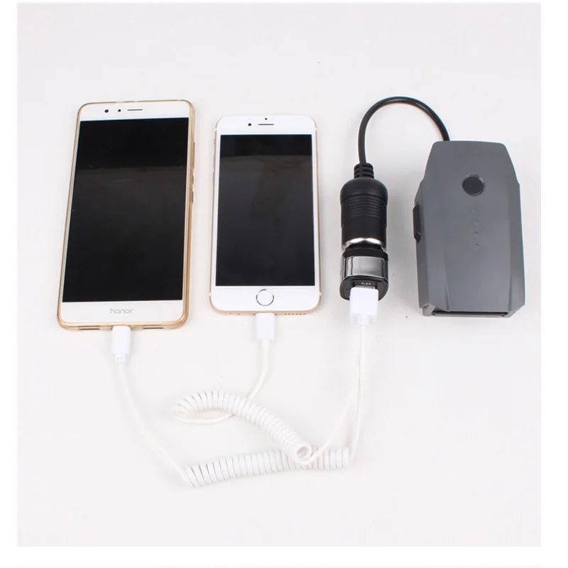 

Battery Discharger Conversion Cable line + USB Car Charger Adapter For RC DJI Mavic pro Drone Accessorie