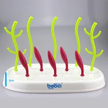 Супер простые и красивые бутылки сушки секагем стойки и практичный очень милый детский дерево форма детские бутылки сушки стойки