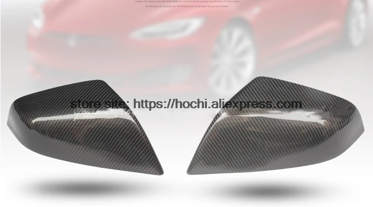Honchi Крышка для зеркала из углеродного волокна Tesla model S 60 70 P85 P90D 4 door sedan крышка