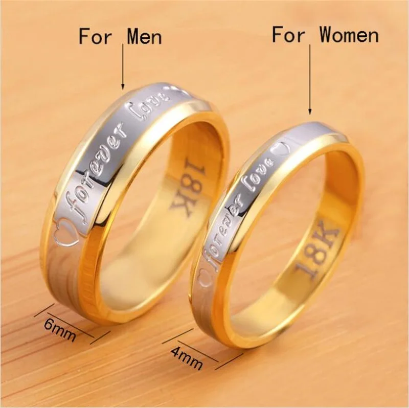 YHAMNI Fine Jewelry Wedding Couple Rings Set For Lovers Real Silver Gold Filled Brand Engagement Rings for Men and Women JZD096