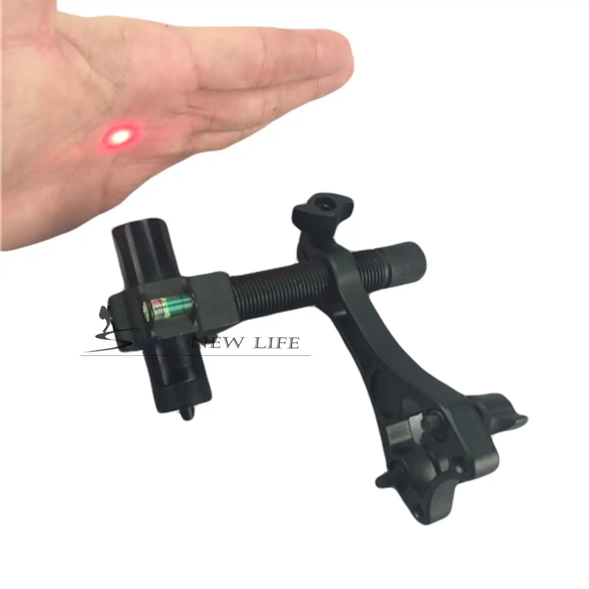 Compound Bow Laser Sight Aluminum Archery Center Laser Aligner with 360 Degree Rotating Head and