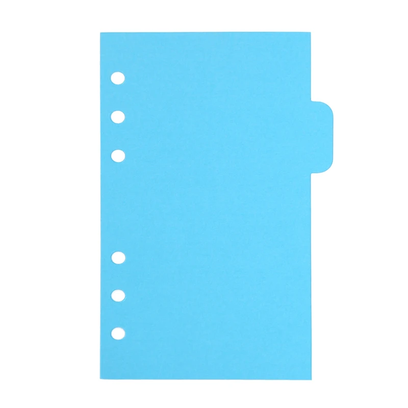 1 Набор/5 шт ЗАПРАВКИ 6 отверстий пустая красочная бумага для A6 Блокнот с отрывными листами красочный дизайн