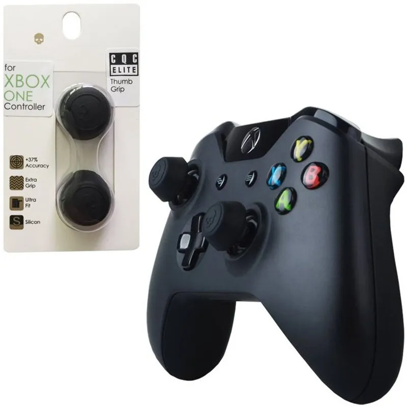 Skull& Co. Thumb Grip джойстик Крышка CQC Elite Thumb grips крышка Силиконовая Защитная крышка для Xbox One Аксессуары для игрового контроллера - Цвет: black