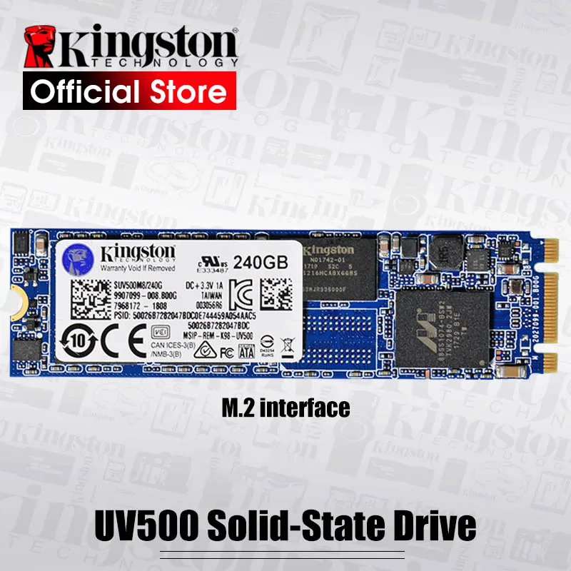 Kingston UV500 SSD Внутренний твердотельный накопитель M.2 120 ГБ 240 ГБ 480 ГБ SATA 3 M2 жесткий диск HDD HD SSD для ноутбуков