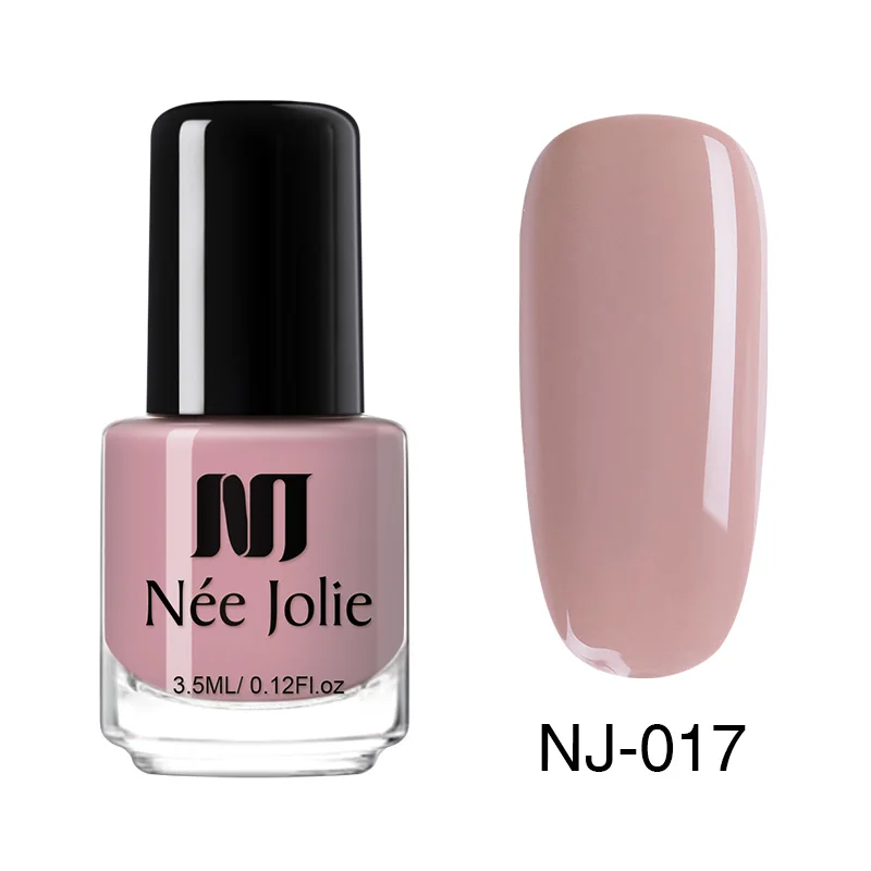 3.5ml NJ017 Лак для ногтей NEE JOLIE, кофейный, серый, красный, серия Nail Varnich, чистый цвет, лак для ногтей, лак, украшение, 3,5 мл - Цвет: 3.5ml NJ017