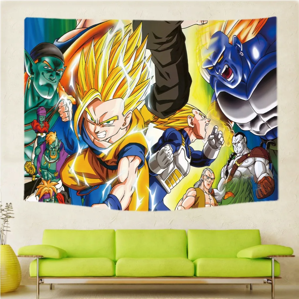 Dragon Ball настенный японский аниме гобелен из полиэстера 200*150 см декоративные шторы из полиэстера длинный стол Крышка