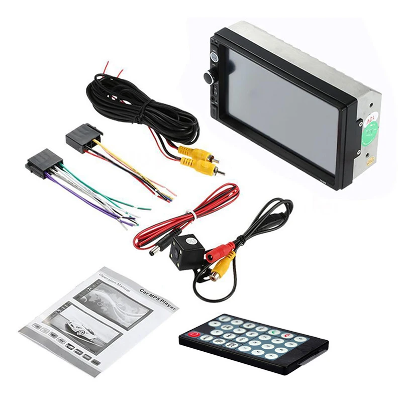 

2 Din Car Video Player Car DVD 7 inch Bluetooth FM Radio Car MP5 Player with 1080P Car Stereo Touch Screen