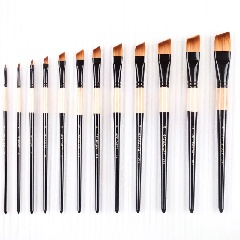 ArtSecretHighGradeArtArtisticPaintingBrushes215SlantWooden