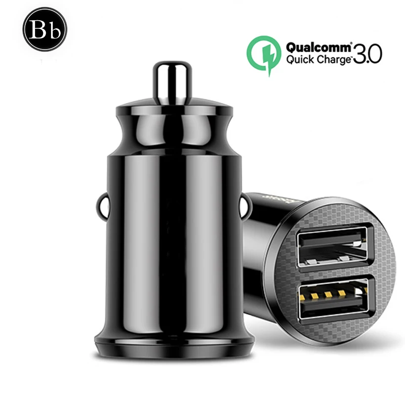 

Buluby Mini USB Car Charger For Mobile Phone Tablet GPS 3.1A Fast Charger Car-Charger Dual USB Car Phone Charger Adapter in Car