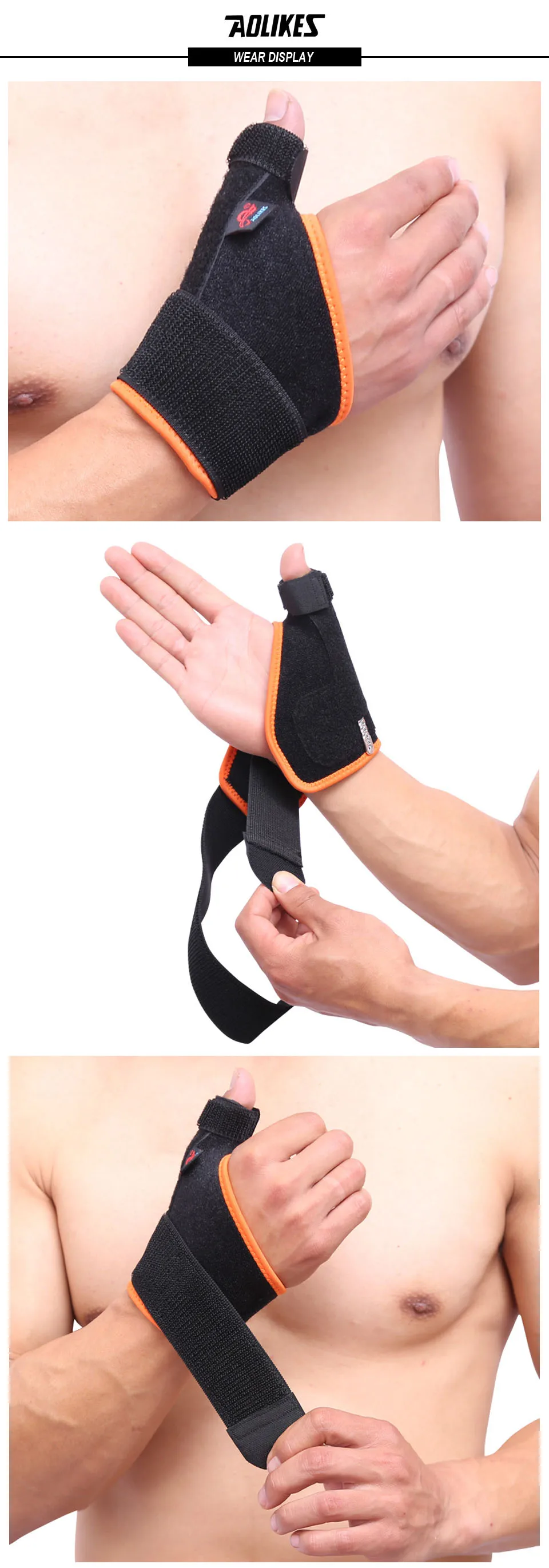 AOLIKES 1 шт. палец растяжение защитный Опоры для запястья обертывания сухожилия перелом неподвижная Мышь пальцем коррекции Спортивная безопасность