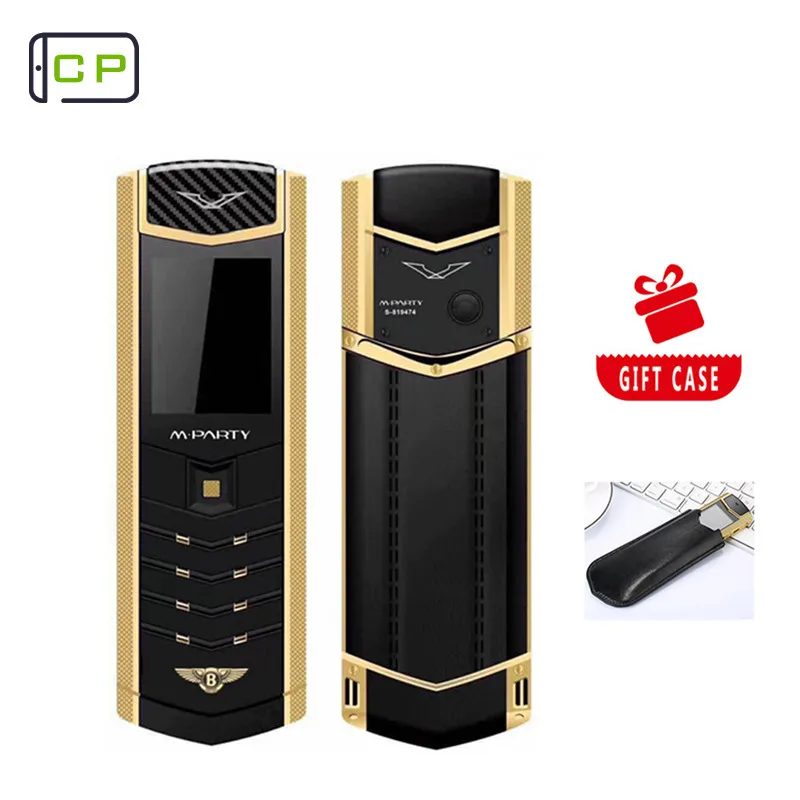 Оригинальный бренд MPARTY LT2 роскошный металлический корпус кожаный телефон с двумя